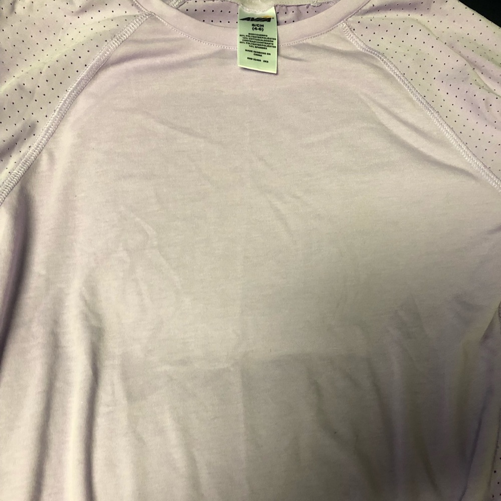 purple long sleeve shirt